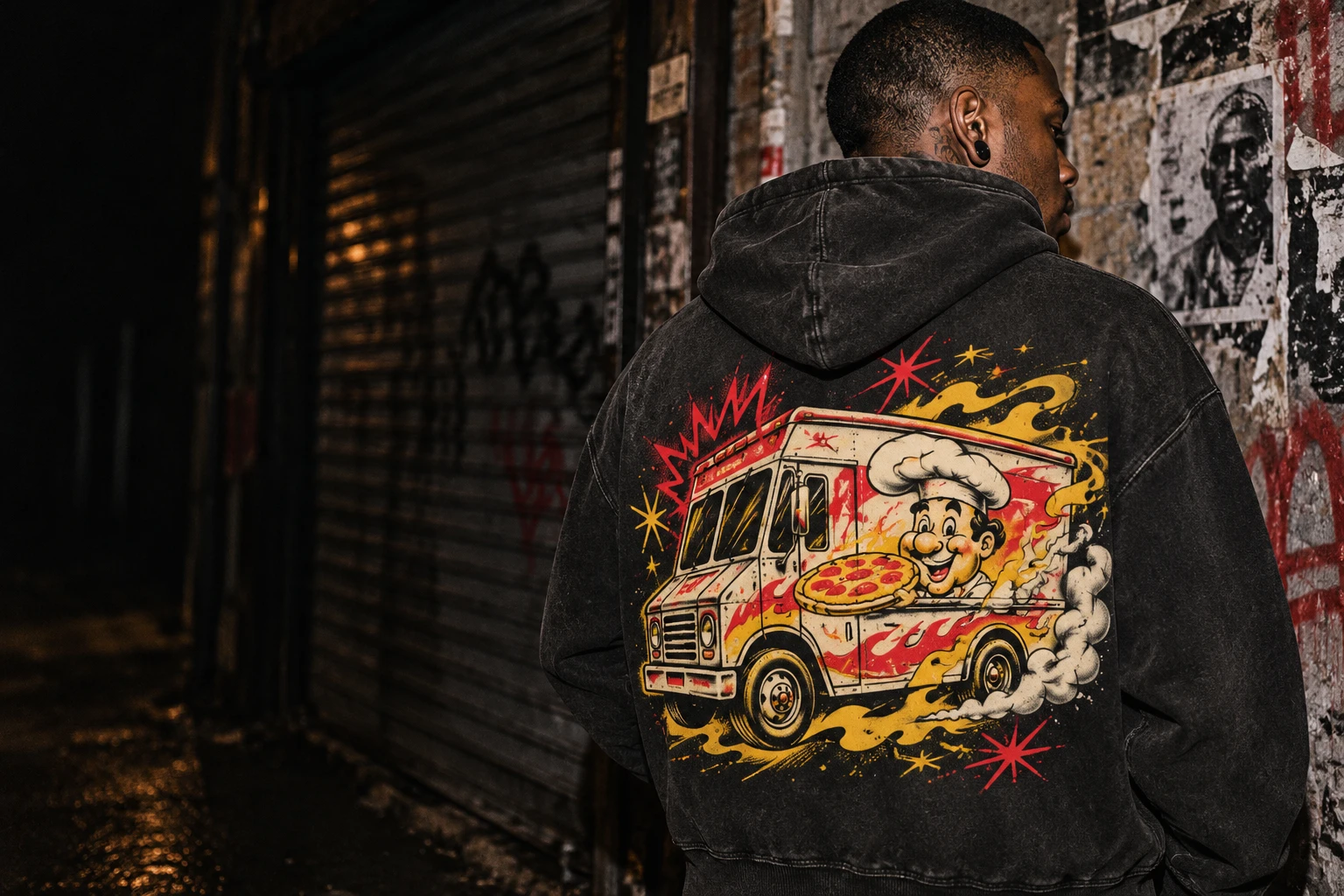 Streetwear concept editorial inspired by Phade’s airbrush aesthetic